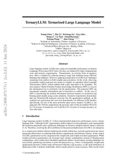 TernaryLLM: Ternarized Large Language Model