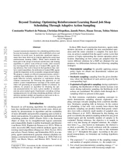 Beyond Training: Optimizing Reinforcement Learning Based Job Shop
  Scheduling Through Adaptive Action Sampling