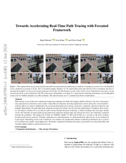 Towards Accelerating Real-Time Path Tracing with Foveated Framework
