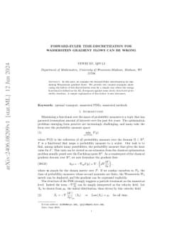 Forward-Euler time-discretization for Wasserstein gradient flows can be
  wrong