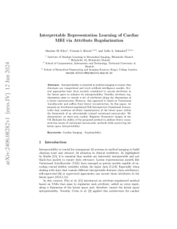 Interpretable Representation Learning of Cardiac MRI via Attribute
  Regularization