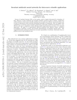 Invariant multiscale neural networks for data-scarce scientific
  applications