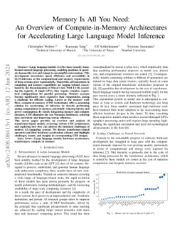 Memory Is All You Need: An Overview of Compute-in-Memory Architectures
  for Accelerating Large Language Model Inference