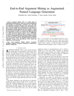 End-to-End Argument Mining as Augmented Natural Language Generation