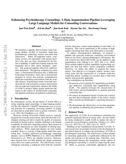 Enhancing Psychotherapy Counseling: A Data Augmentation Pipeline
  Leveraging Large Language Models for Counseling Conversations