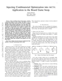 Injecting Combinatorial Optimization into MCTS: Application to the Board
  Game boop