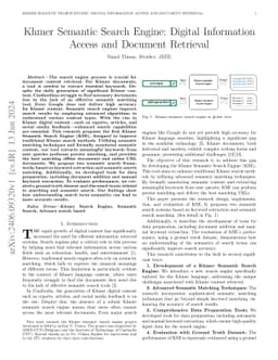 Khmer Semantic Search Engine (KSE): Digital Information Access and
  Document Retrieval