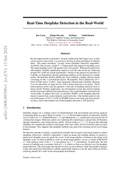 Real-Time Deepfake Detection in the Real-World