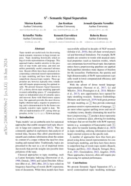 $S^3$ -- Semantic Signal Separation