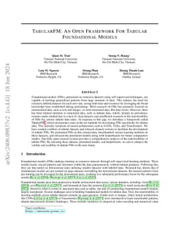 TabularFM: An Open Framework For Tabular Foundational Models