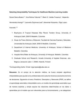 Selecting Interpretability Techniques for Healthcare Machine Learning
  models