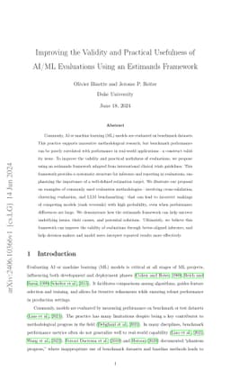 Improving the Validity and Practical Usefulness of AI/ML Evaluations
  Using an Estimands Framework
