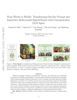 From Words to Worlds: Transforming One-line Prompt into Immersive
  Multi-modal Digital Stories with Communicative LLM Agent