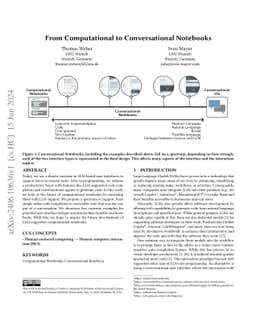 From Computational to Conversational Notebooks