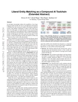 Liberal Entity Matching as a Compound AI Toolchain