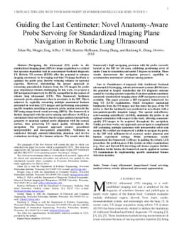 Guiding the Last Centimeter: Novel Anatomy-Aware Probe Servoing for
  Standardized Imaging Plane Navigation in Robotic Lung Ultrasound
