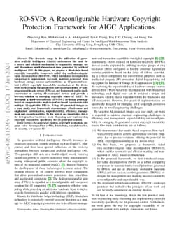 RO-SVD: A Reconfigurable Hardware Copyright Protection Framework for
  AIGC Applications