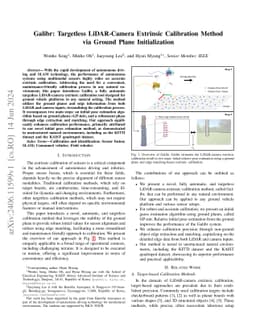 Galibr: Targetless LiDAR-Camera Extrinsic Calibration Method via Ground
  Plane Initialization