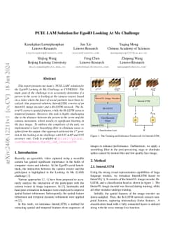PCIE_LAM Solution for Ego4D Looking At Me Challenge
