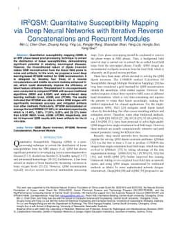 IR2QSM: Quantitative Susceptibility Mapping via Deep Neural Networks
  with Iterative Reverse Concatenations and Recurrent Modules