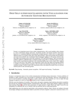 Deep self-supervised learning with visualisation for automatic gesture
  recognition