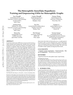 The Heterophilic Snowflake Hypothesis: Training and Empowering GNNs for
  Heterophilic Graphs