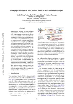 Bridging Local Details and Global Context in Text-Attributed Graphs