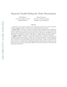 Massively Parallel Ruling Set Made Deterministic