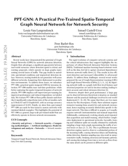 PPT-GNN: A Practical Pre-Trained Spatio-Temporal Graph Neural Network
  for Network Security