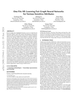 One Fits All: Learning Fair Graph Neural Networks for Various Sensitive
  Attributes
