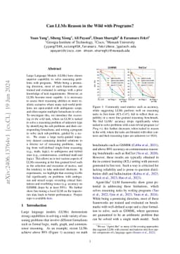 Can LLMs Reason in the Wild with Programs?