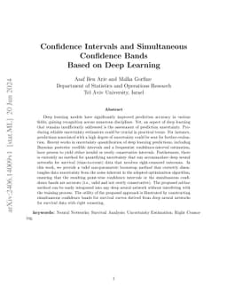 Confidence Intervals and Simultaneous Confidence Bands Based on Deep
  Learning