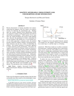 Adaptive Adversarial Cross-Entropy Loss for Sharpness-Aware Minimization