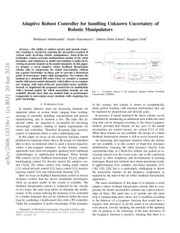 Adaptive Robust Controller for handling Unknown Uncertainty of Robotic
  Manipulators