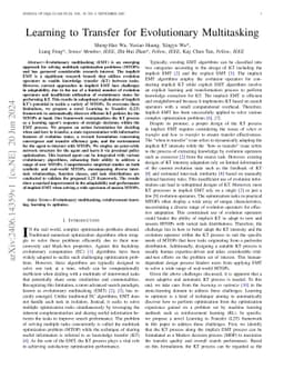 Learning to Transfer for Evolutionary Multitasking