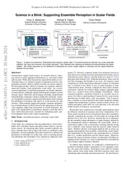 Science in a Blink: Supporting Ensemble Perception in Scalar Fields