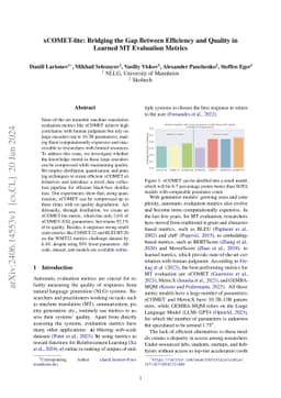 xCOMET-lite: Bridging the Gap Between Efficiency and Quality in Learned
  MT Evaluation Metrics