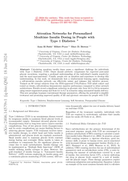 Attention Networks for Personalized Mealtime Insulin Dosing in People
  with Type 1 Diabetes