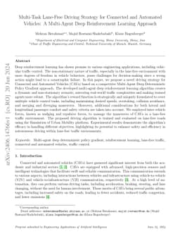 Multi-Task Lane-Free Driving Strategy for Connected and Automated
  Vehicles: A Multi-Agent Deep Reinforcement Learning Approach