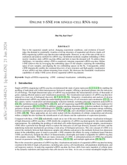 Online t-SNE for single-cell RNA-seq