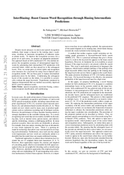 InterBiasing: Boost Unseen Word Recognition through Biasing Intermediate
  Predictions