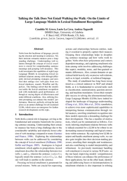 Talking the Talk Does Not Entail Walking the Walk: On the Limits of
  Large Language Models in Lexical Entailment Recognition