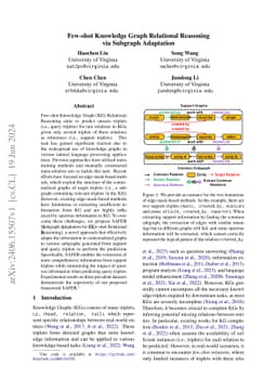 Few-shot Knowledge Graph Relational Reasoning via Subgraph Adaptation