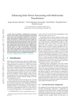 Enhancing Solar Driver Forecasting with Multivariate Transformers