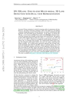 DV-3DLane: End-to-end Multi-modal 3D Lane Detection with Dual-view
  Representation