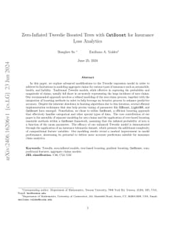 Zero-Inflated Tweedie Boosted Trees with CatBoost for Insurance Loss
  Analytics