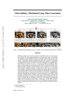 Video-Infinity: Distributed Long Video Generation