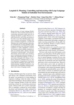 LangSuitE: Planning, Controlling and Interacting with Large Language
  Models in Embodied Text Environments