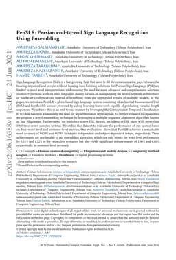 PenSLR: Persian end-to-end Sign Language Recognition Using Ensembling