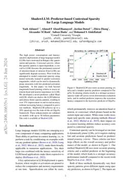 ShadowLLM: Predictor-based Contextual Sparsity for Large Language Models